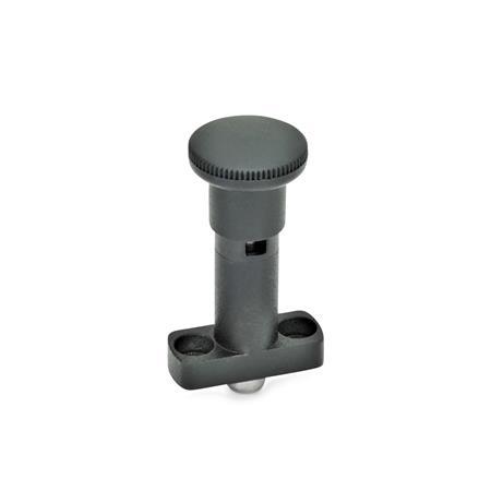 Otto Ganter Indexing Plunger With Red Knob, GN 817.1